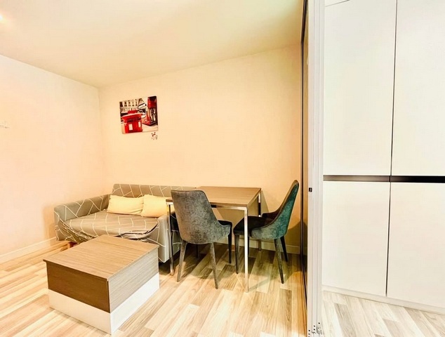 ให้เช่าคอนโด เดอะ คิวบ์ พลัส แจ้งวัฒนะ ชั้น 3 ตึก D 28 ตรม.เฟอร์ครบ เครื่องใช้ไฟฟ้าครบ มีเครื่องซักผ้า