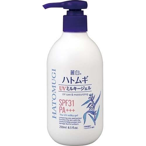 ✨ โลชั่นกันแดดผสมบำรุง Hatomugi UV Milky Gel SPF31 PA+++ 250ml ✨