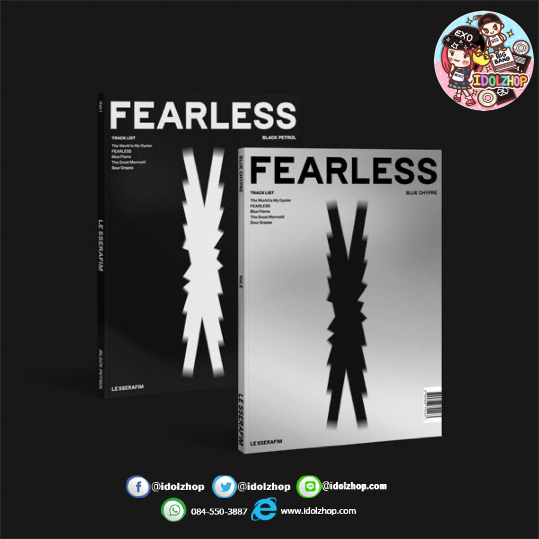 PRE. #LE_SSERAFIM - 1st Mini Album [FEARLESS] + Poster (พรี 14-25วันหลังเวบจำหน่าย)