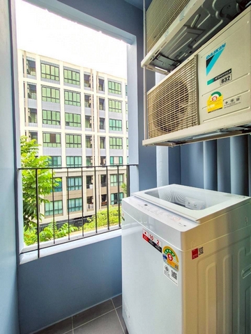 ให้เช่าคอนโดแอทโมซ คาแนล รังสิต ตึกC 28 ตร.ม.วิวสระ เฟอร์ครบ มีเครื่องซักผ้า ใกล้ฟิวเจอร์พาร์ค