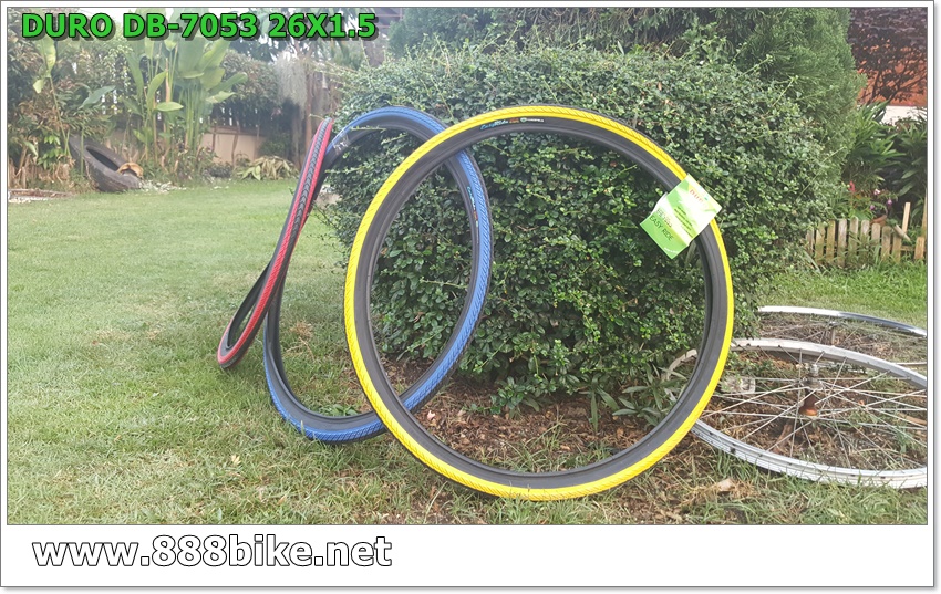 ยางนอกขอบลวด DURO Easy Rider ขนาด 26x1.5 ขอบสี ,DB-7053
