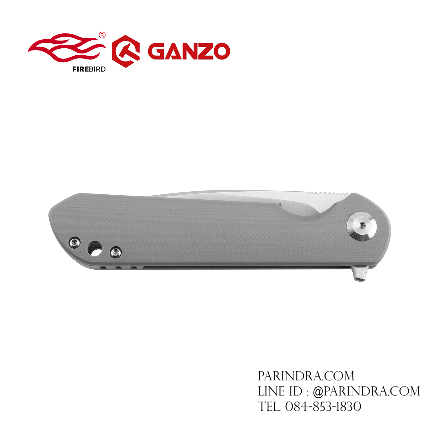 มีดพับ Ganzo กานโซ่ รุ่น FH41-CG / D2 Steel / ด้ามสีเทาคลาสสิก ของแท้ 100%