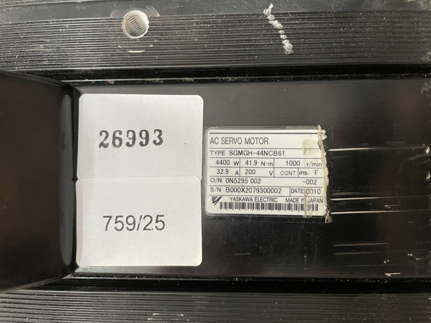 SGMGH-44NCB61 SERVO MOTOR " YASKAWA "