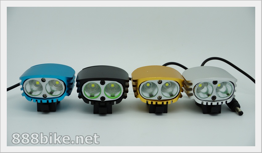 ไฟฉายเอนกประสงค์ ไฟเลด YPD 2 x Cree XM-L U2 LED 4000lm 4-Mode Cool White Bicycle Light