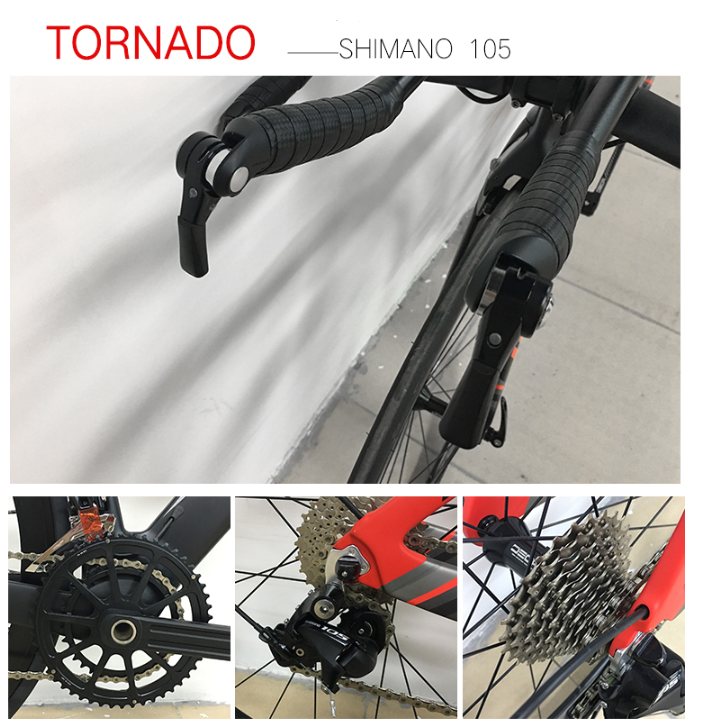 จักรยานไตรกีฬา JAVA TORNADO TT Triathlon bikes เฟรมคาร์บอน ล้อ DECA42, ชุดขับ 105 22สปีด