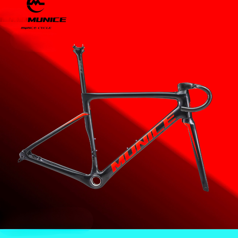 Munice R2 Ultra-Light Carbon Road Frame – Toray T800 + M46, Disc Brake Compatible, 970g, 9 Colors | 5-Year Warranty
