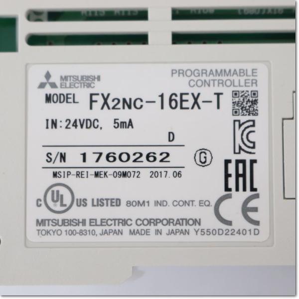 PLC " MITSUBISHI " รุ่น FX2NC-16EX-T