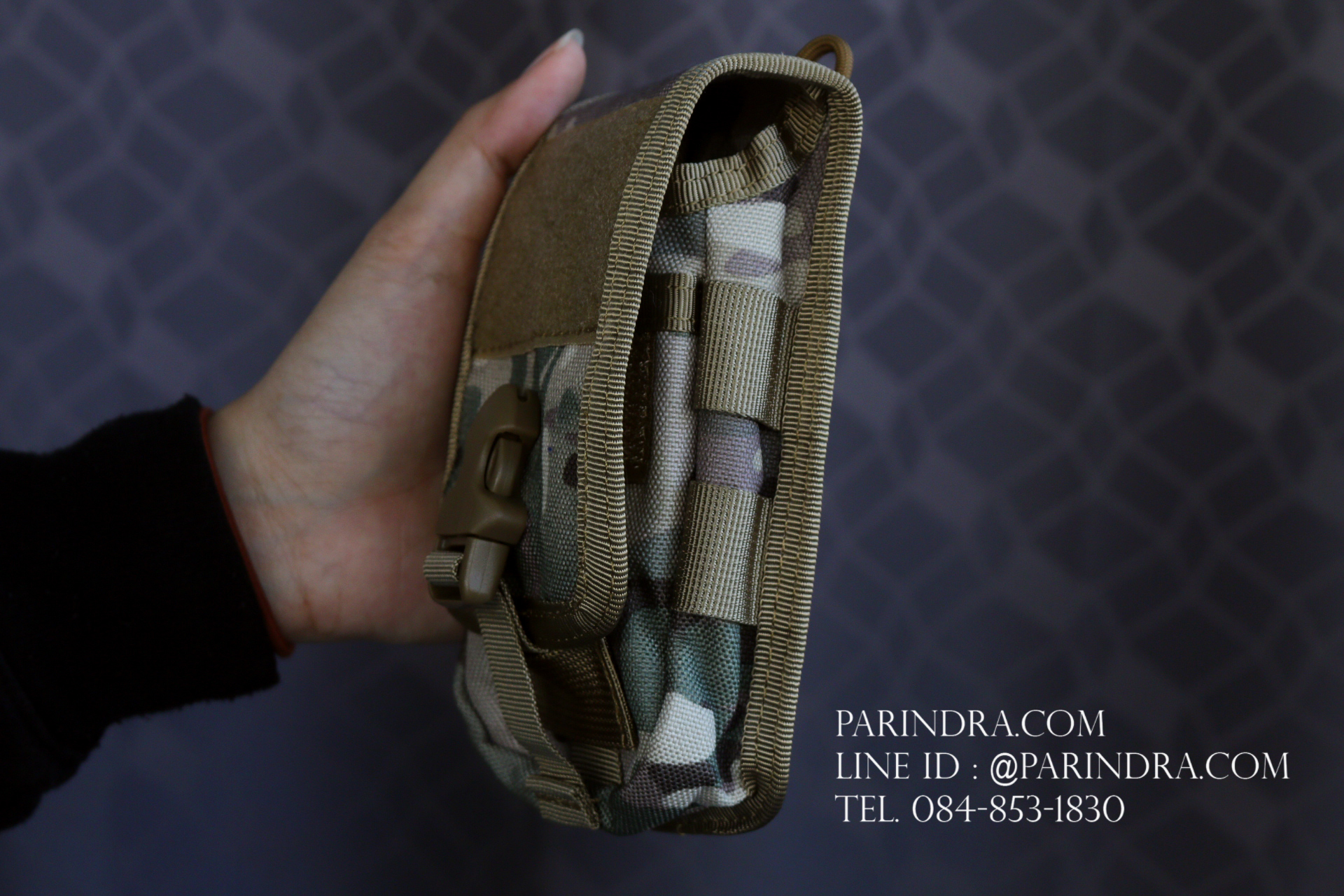 กระเป๋าคาดเอว ผ้าไนลอน B09 สีทหาร