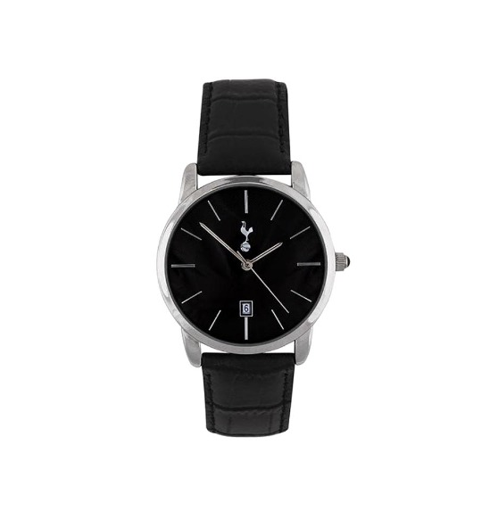 นาฬิกาท็อตแน่ม ฮ็อทสเปอร์สายหนัง Black Dial Leather Strap Watch ของแท้