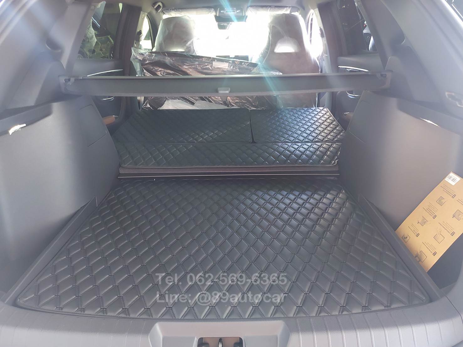 พรมรถยนต์ BYD Sealion 6 (บีวายดี ซีไลอ้อนหก) ปูพรม VVIP ด้ายคู่ สีดำด้ายดำ เต็มคัน