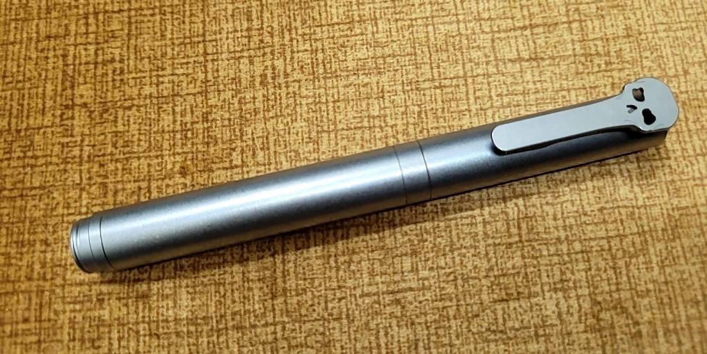 CHAVES KNIVES ULTRAMAR TWIST CAP PEN BEAD BLAST TITANIUM