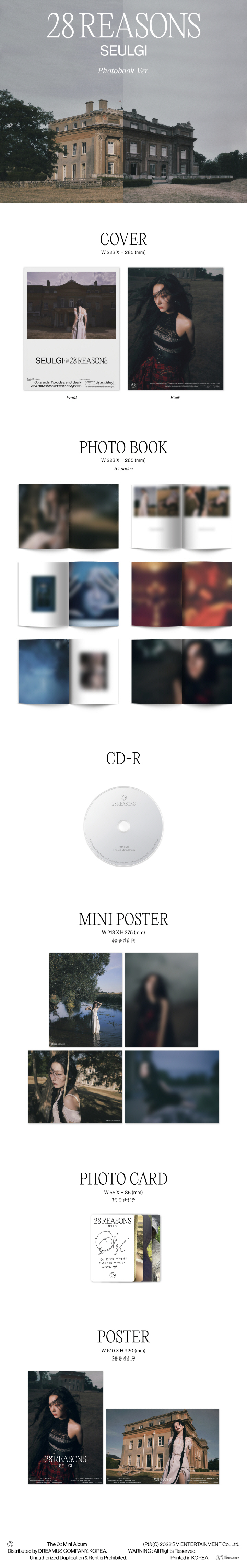 PRE. อัลบั้ม #SEULGI - The 1st Mini Album [28 Reasons]- Photo Book Ver. -