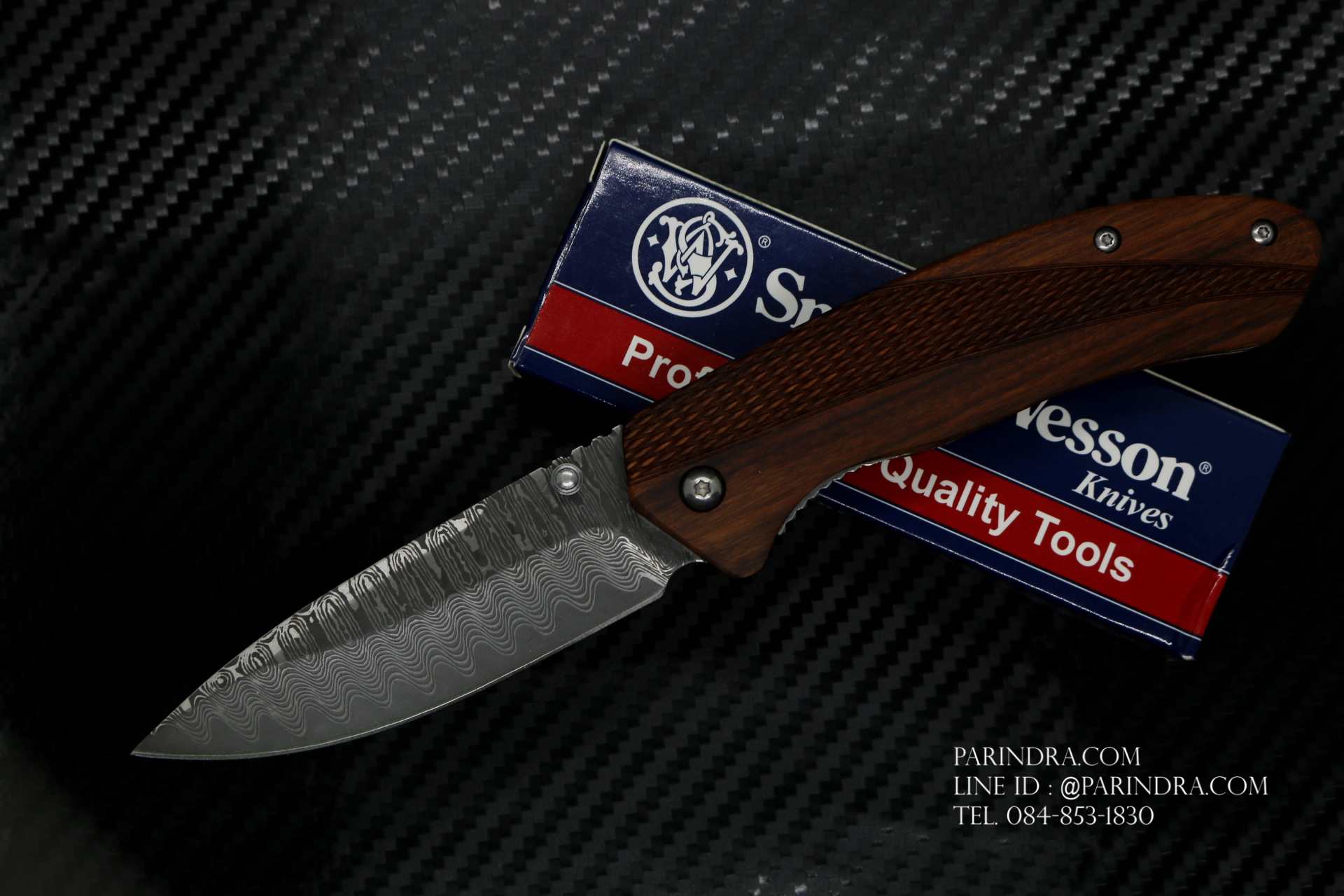 มีดพับ Smith&Wesson Knives CK113S Damuscus Pattern (OEM)