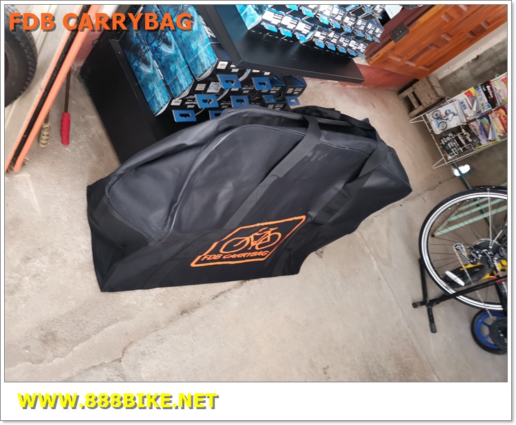 FDB กระเป๋าใส่จักรยานพับได้ สำหรับจักรยาน 16"-20" สีดำ/ส้ม ขนาด 32*65*85 ซม.