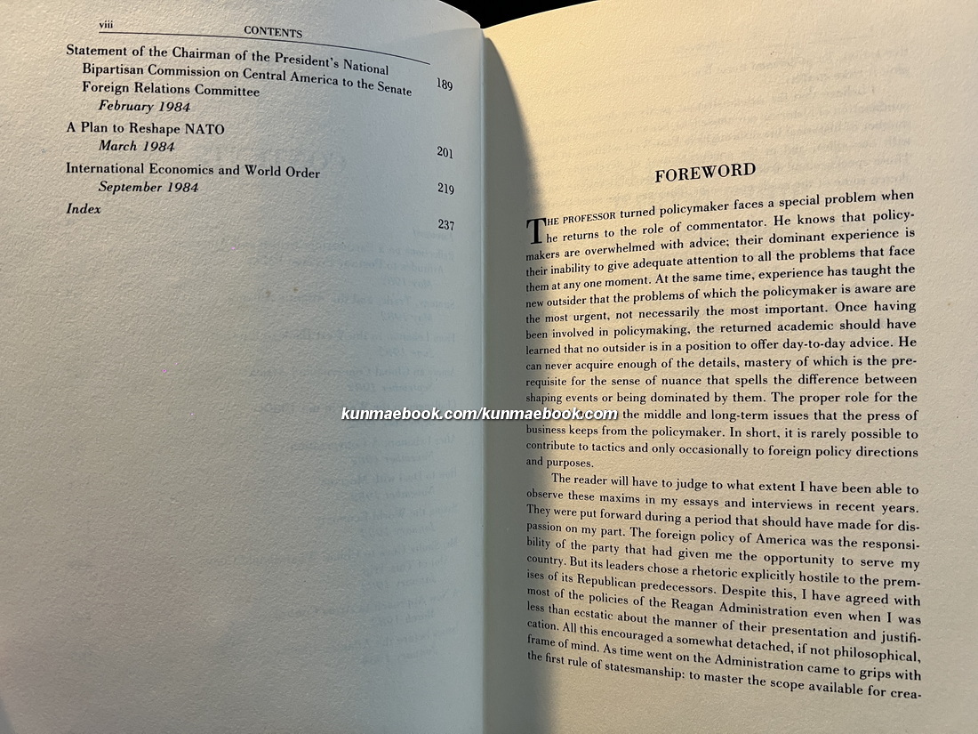 Observations: Selected Speeches and Essays 1982-1984 by Henry Kissinger