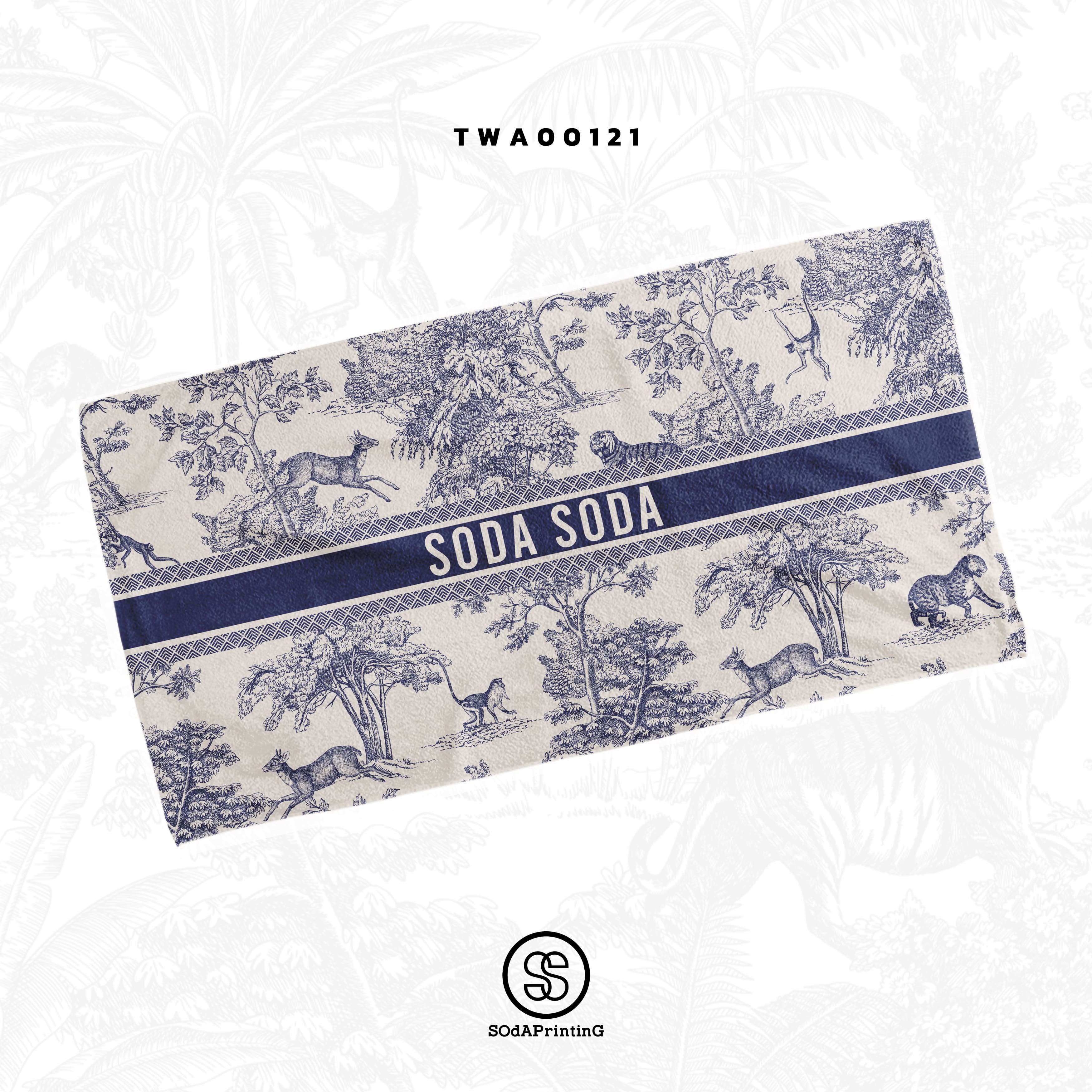 ผ้าเช็ดตัว FOREST ใส่ชื่อได้ รหัส TWA00121 #SOdAtowel #SodAhome #ผ้าขนหนู #ผ้าเช็ดตัว #towel