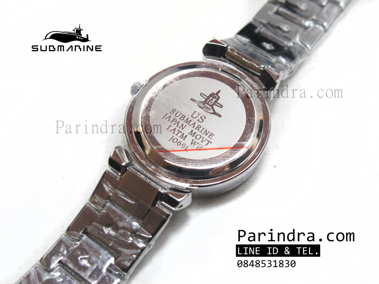 นาฬิกา U.S. submarine รุ่น J069L หน้าปัดดอกไม้น้ำเงิน