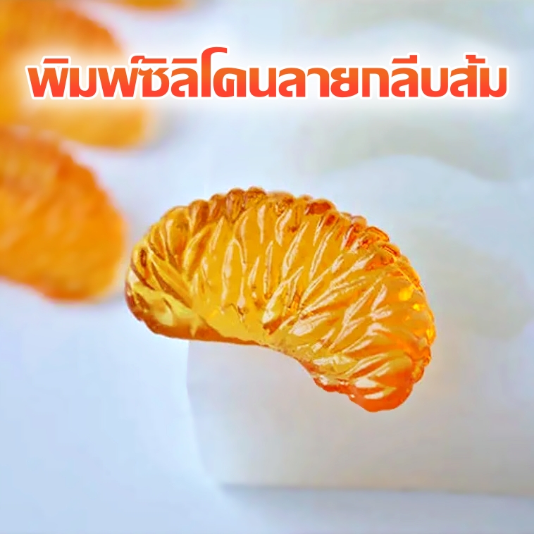 พิมพ์ซิลิโคน กลีบส้ม