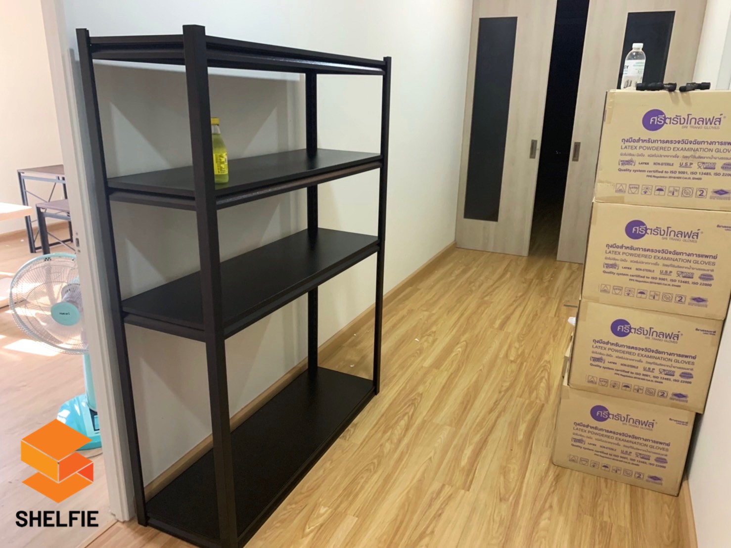 ชั้นเหล็ก 4 ชั้น : ขนาด ส160 x ก120 x ล40 ซม.