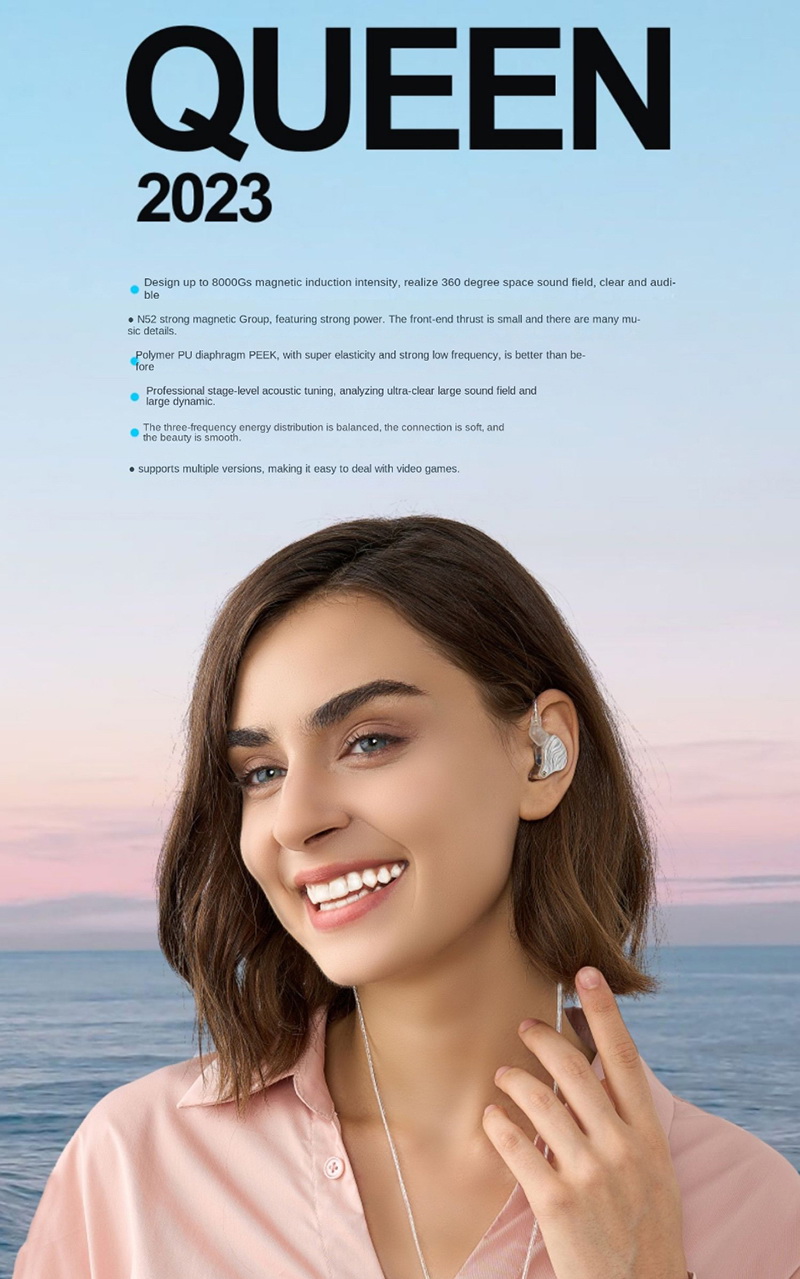 SuperTFZ QUEEN 2023 หูฟังแฟชั่นกระแสแรง สำหรับผู้รักเสียงเพลง ให้คุณภาพเสียงที่คมชัดเป็นพิเศษ ประกันศูนย์ไทย