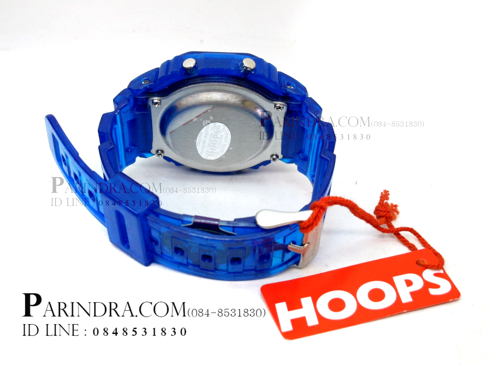 นาฬิกา Hoops ระบบดิจิตอลสีฟ้าใส