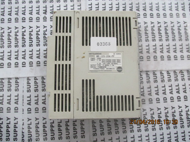 SERVO DRIVE " MITSUBISHI " รุ่น MR-J2S-20A -PF