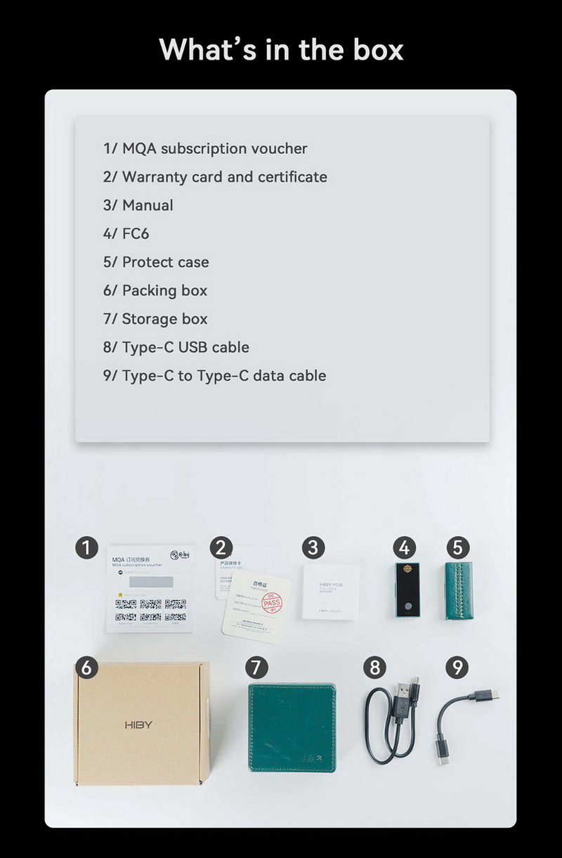 HiBy FC6 DAC/AMP พกพาแบบ R2R สถาปัตยกรรม Darwin รองรับ MQA ประกันศูนย์ไทย