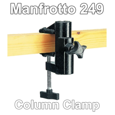 ตัวหนีบวัสดุทรงเหลี่ยมและทรงกลม Manfrotto 349 ใช้ติดตั้งหัวบอล หัวแพนสองทาง และสามทาง เพื่อติดตั้งกล้องทุกชนิด Column Clamp ประกันศูนย์ 5 ปี