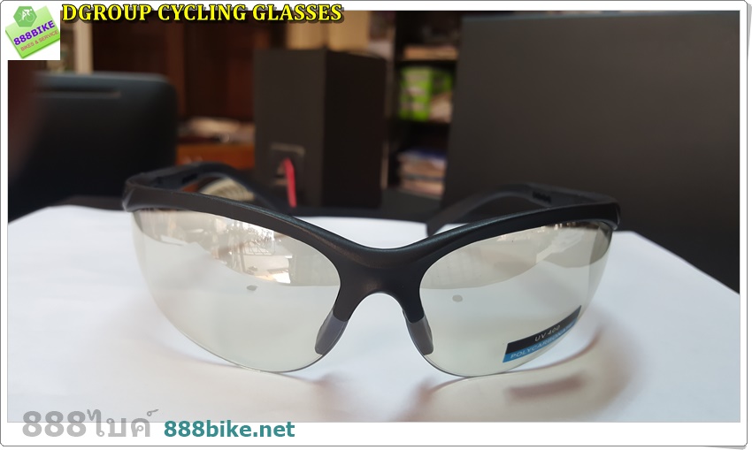 แว่นตา DGROUP CYCLING SUNGLASSES UV400 cycling glassesขาส้มมีเลนชา ขาดำมีเลนใสและเลนปหลอด (ระบุรตงหมายเหตุ)