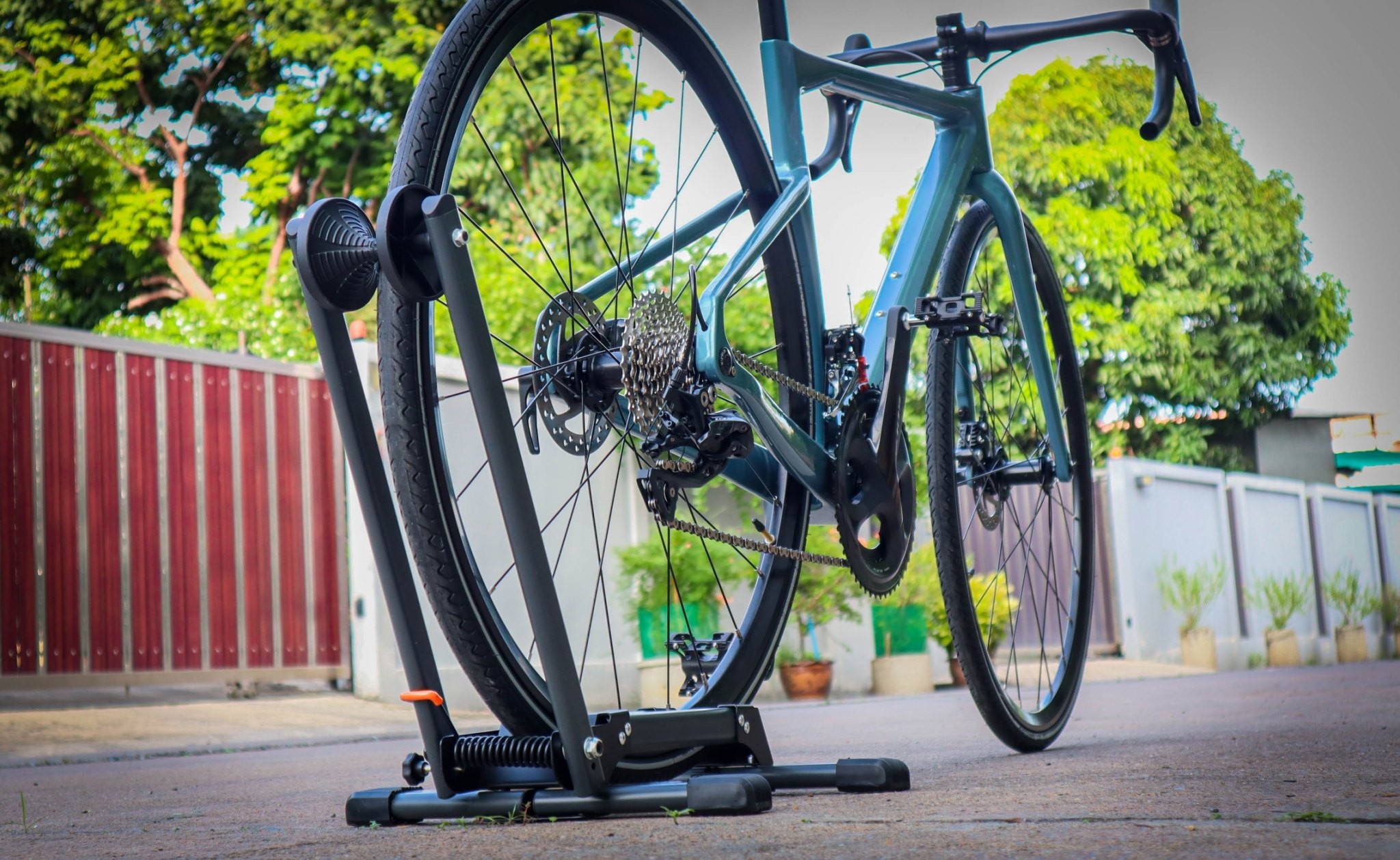 PHANICHAKIT Bike Stand Folding Stand แบบสปริง ขาตั้งจักรยานพับเก็บได้, PG0197