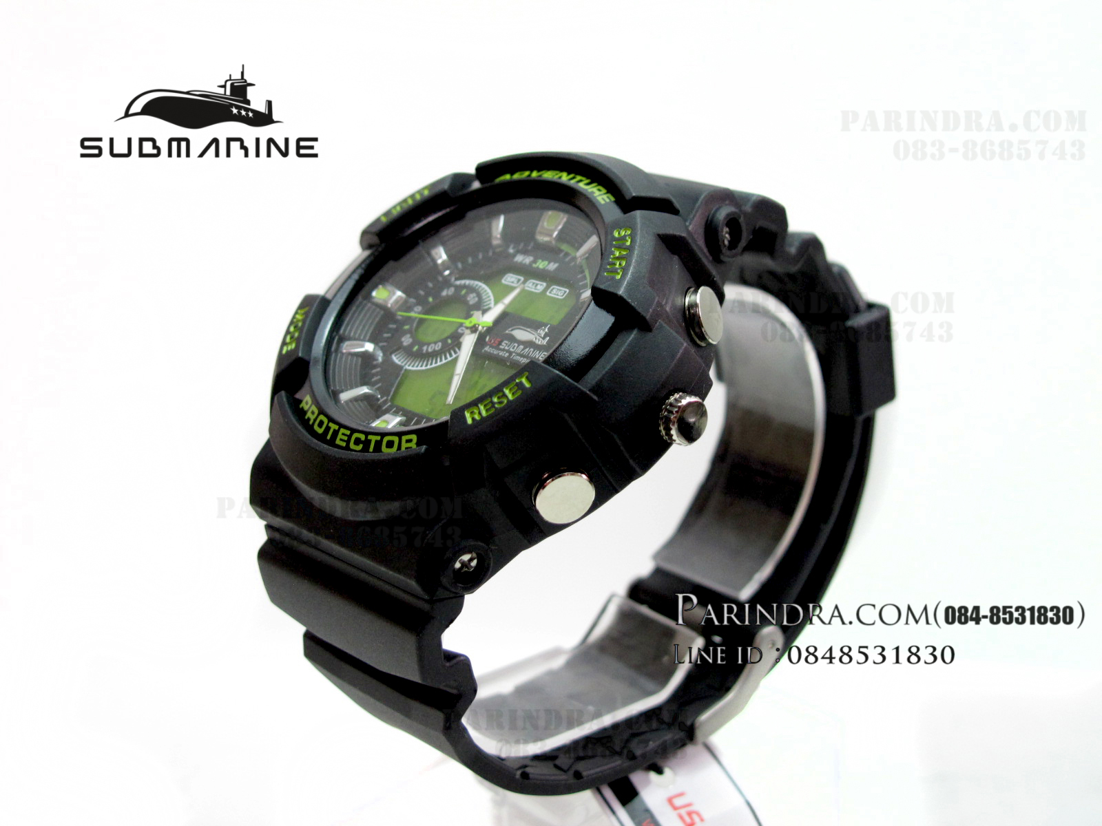 US submarine Protector รุ่น TP3147M สีดำตัดเขียว