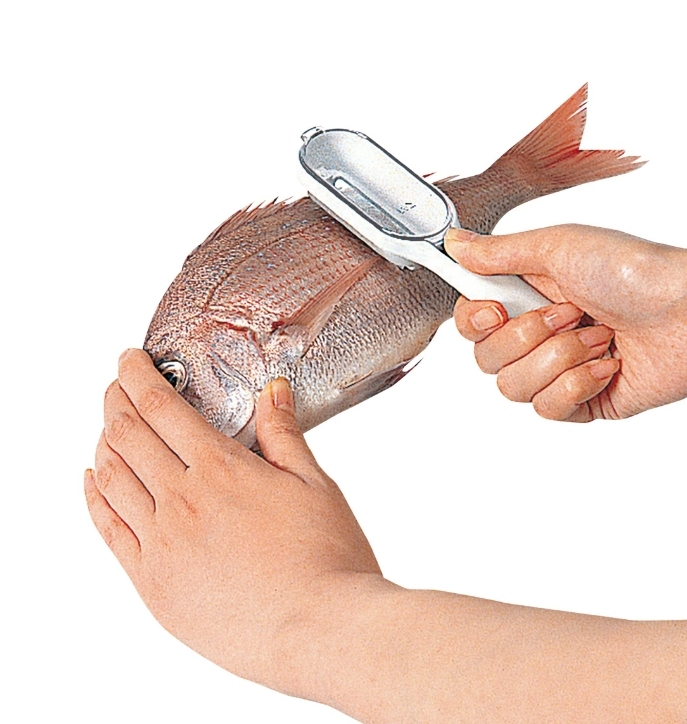 ✨ ที่ขูดเกล็ดปลาแบบมีฝาปิดกันกระเด็น KAI Japan Fish Scaler ✨