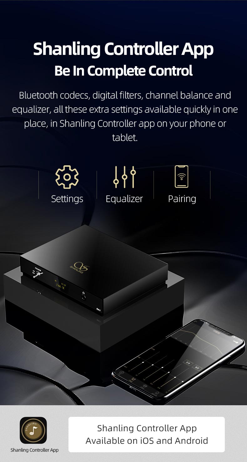 ขาย Shanling BA1 DAC/AMP ตัวรับสัญญาณ Bluetooth แบบตั้งโต๊ะ