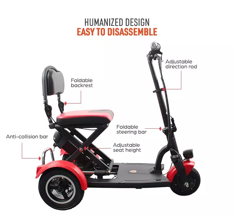 สกูตเตอร์ไฟฟ้า DYNAVOLT L1.3 สกูตเตอร์ 3 ล้อ Scooty Moped Kick Mobility E Scooter มอเตอร์ 300วัตต์