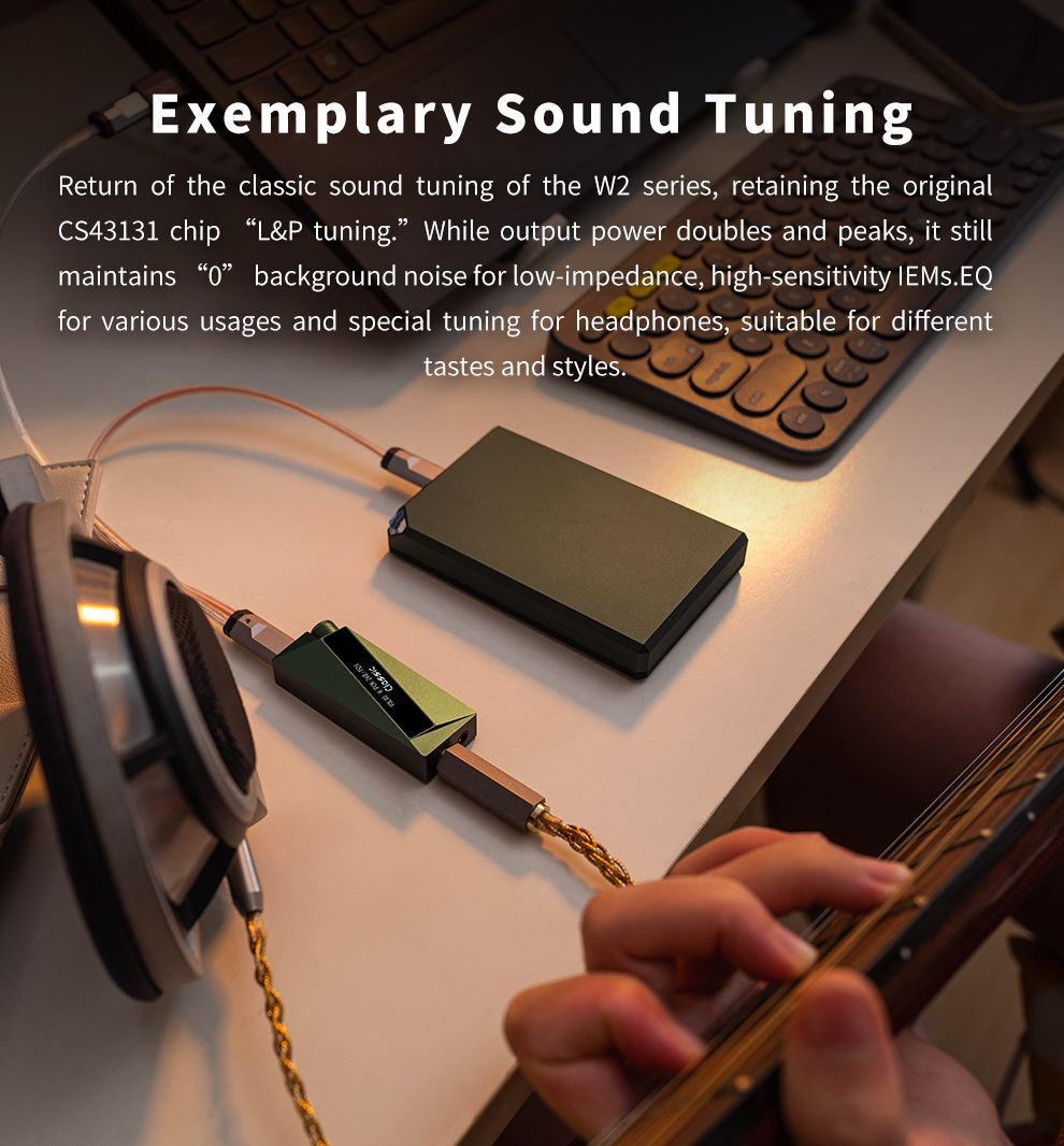 luxury & precision W2U DAC/AMP พกพา ชิป CS43131 x2 รองรับ PCM 32bit/384 kHz, DSD256 ประกันศูนย์ไทย