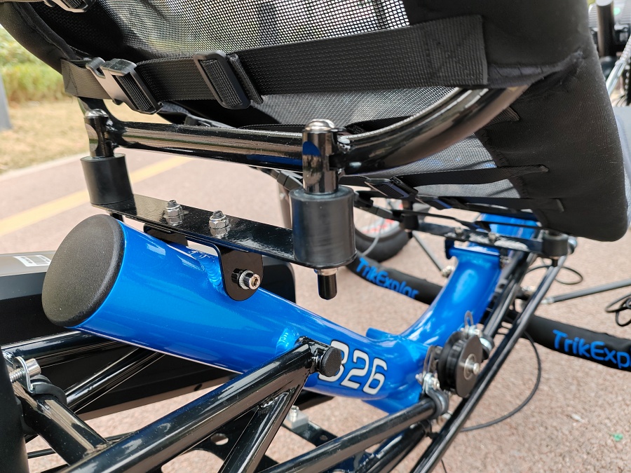 TrikExplor FE-326 Rugged Terrain Fat Tire Recumbent Trike with Bafang 48V 500W Mid-Drive Motor