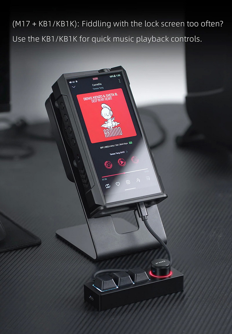 FiiO KB1K คีย์บอร์ด Mechanical สำหรับเครื่องเสียง ตั้งมาโครได้ ประกันศูนย์ไทย