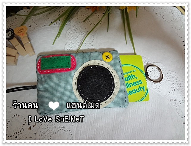 ครอบกุญแจ + การ์ด Camera Model Basic - Light Blue