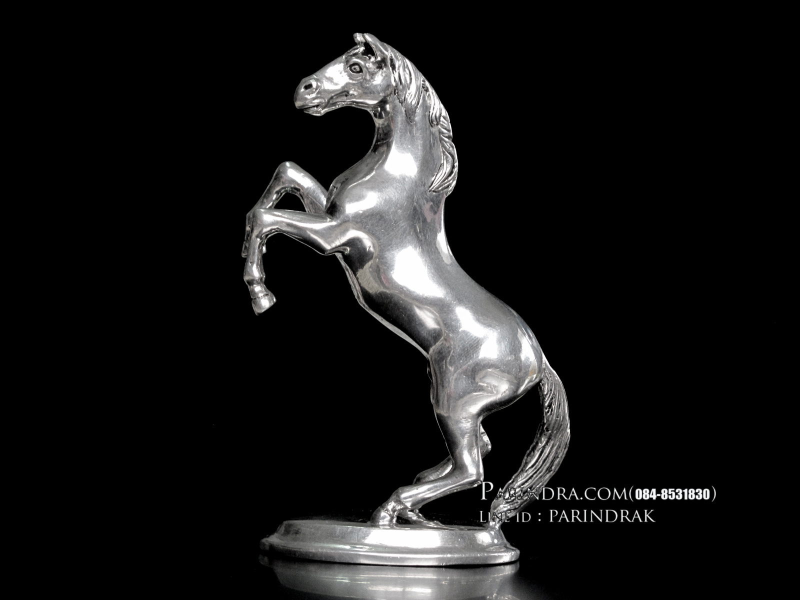 รูปหล่อรูปม้า จากโลหะ Pewter งานฝีมือคนไทย 100% (สวยมากๆคล้ายเนื้อเงินแท้)