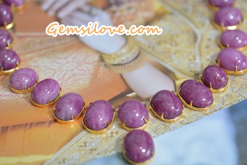 สร้อยทับทิมขนาดใหญ่ 557 กะรัต (0390)
