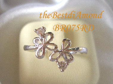 +++แหวนดีไซน์สวยเก๋ อ่อนช้อยคะ สำหรับสาวๆที่ไม่ชอบเพชรเยอะคะBR075RD+++