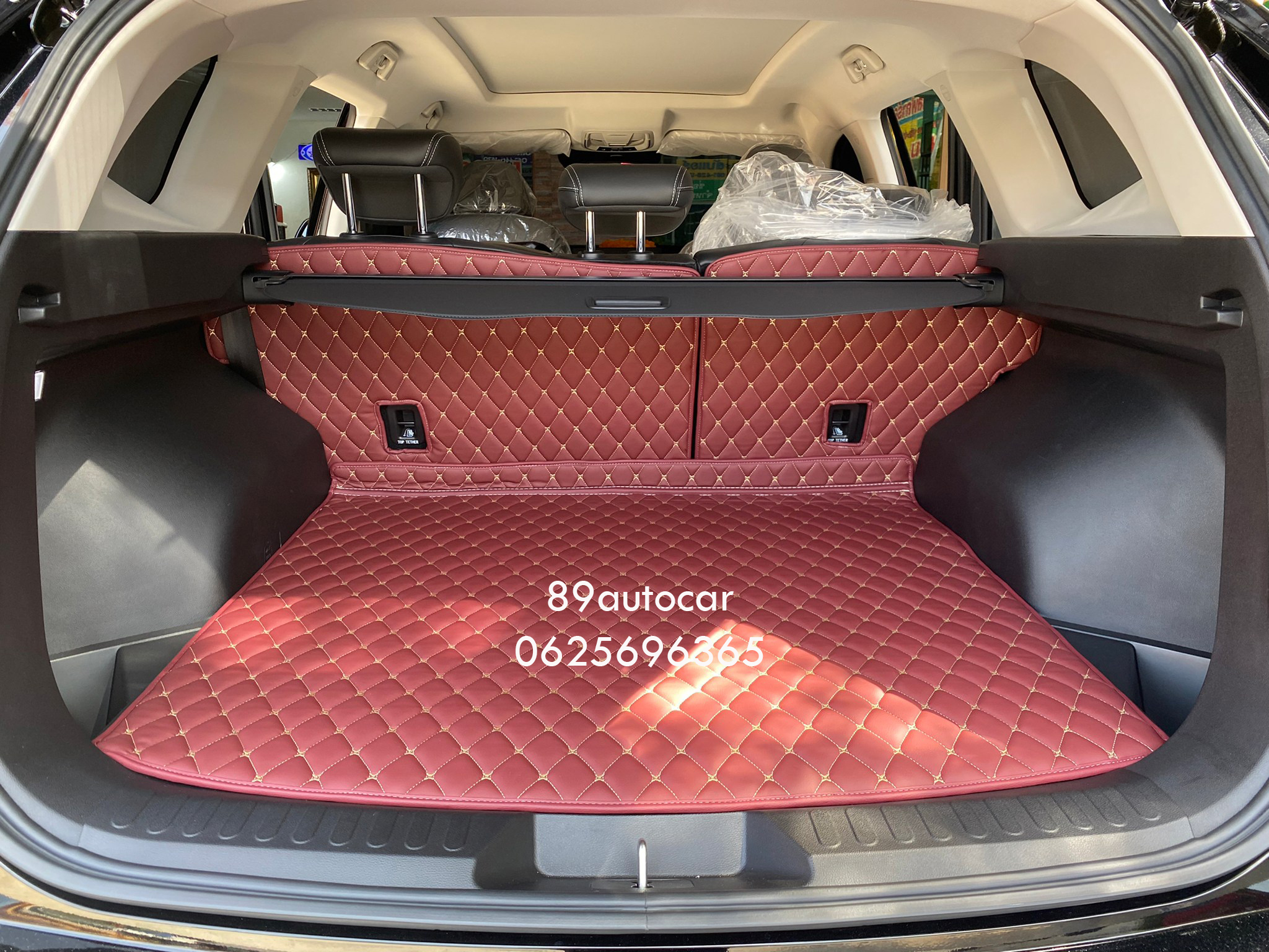 พรมรถยนต์ Haval H6 ปูพรมหกดี สีแดงเลือดหมู เต็มคัน