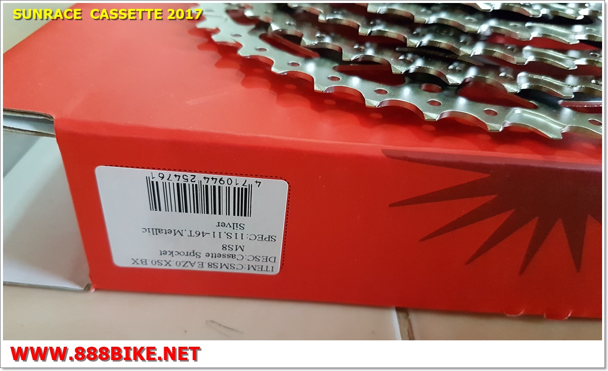 สเตอร์หลัง SUNRACE 10 สปีด ,CS-MS3 CASSETTE MTB ,11-42T WIDE RANGE