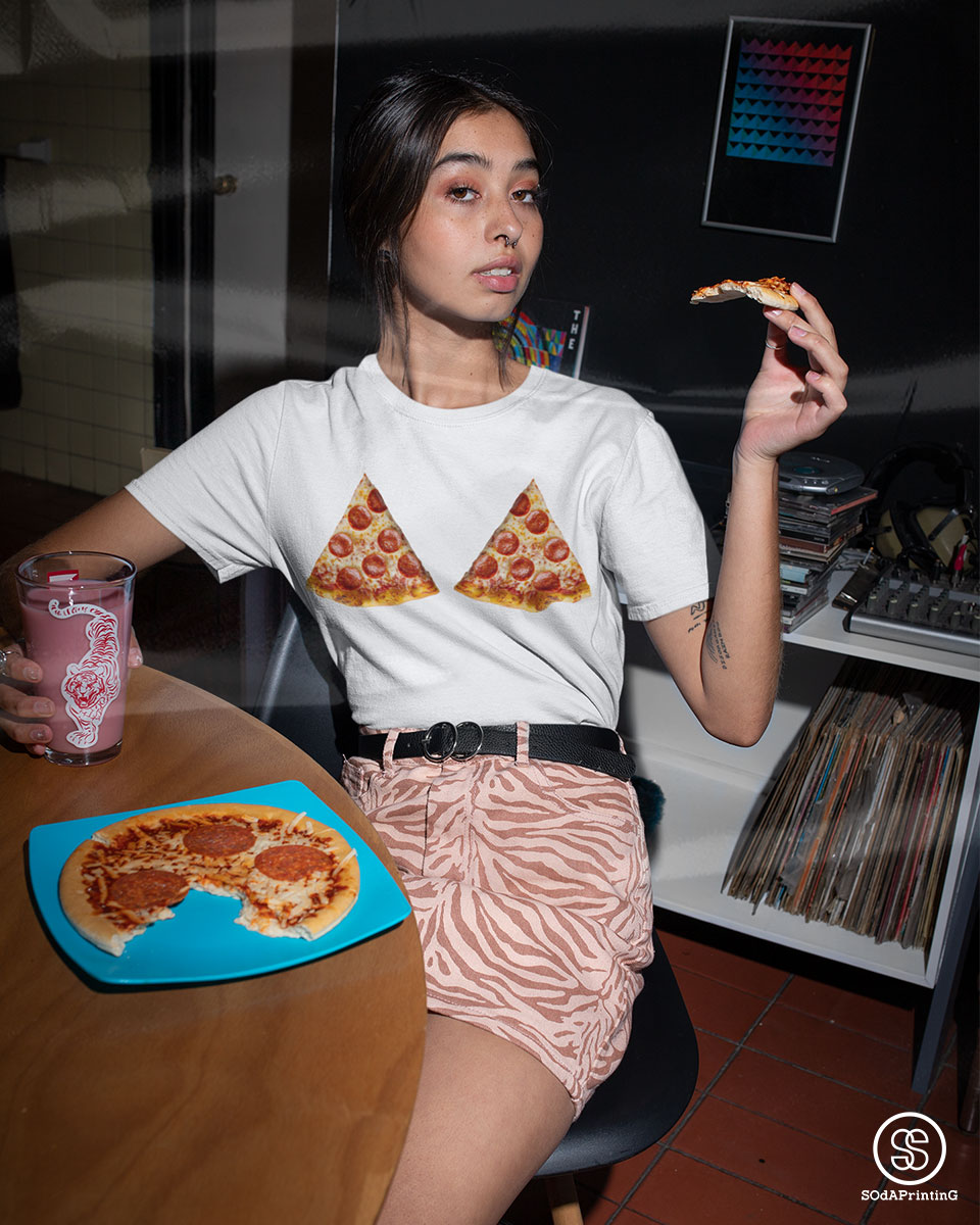 เสื้อยืด ลาย พิชช่า 🍕 รหัส TSA00602 (C32) #พิซซ่า #Pizza #เสื้อยืดพิซซ่า #เสื้อยืด #SOdAPrintinG
