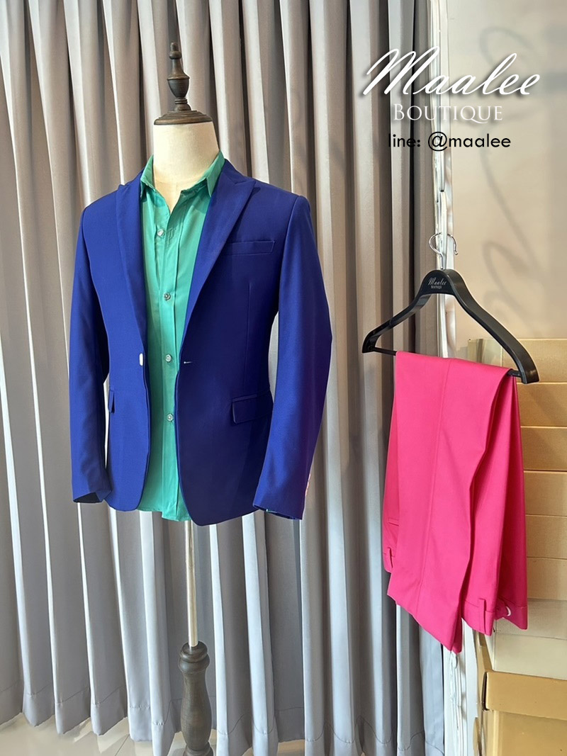 พร้อมเช่า ชุดสูทชาย แฟชั่น Set คละสี