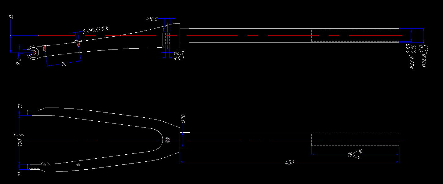 ตะเกียบคาร์บอน SILVEROCK Carbon Fork 20in Plus 406 22" 451 Caliper Brake Flat Mount Disc Brake