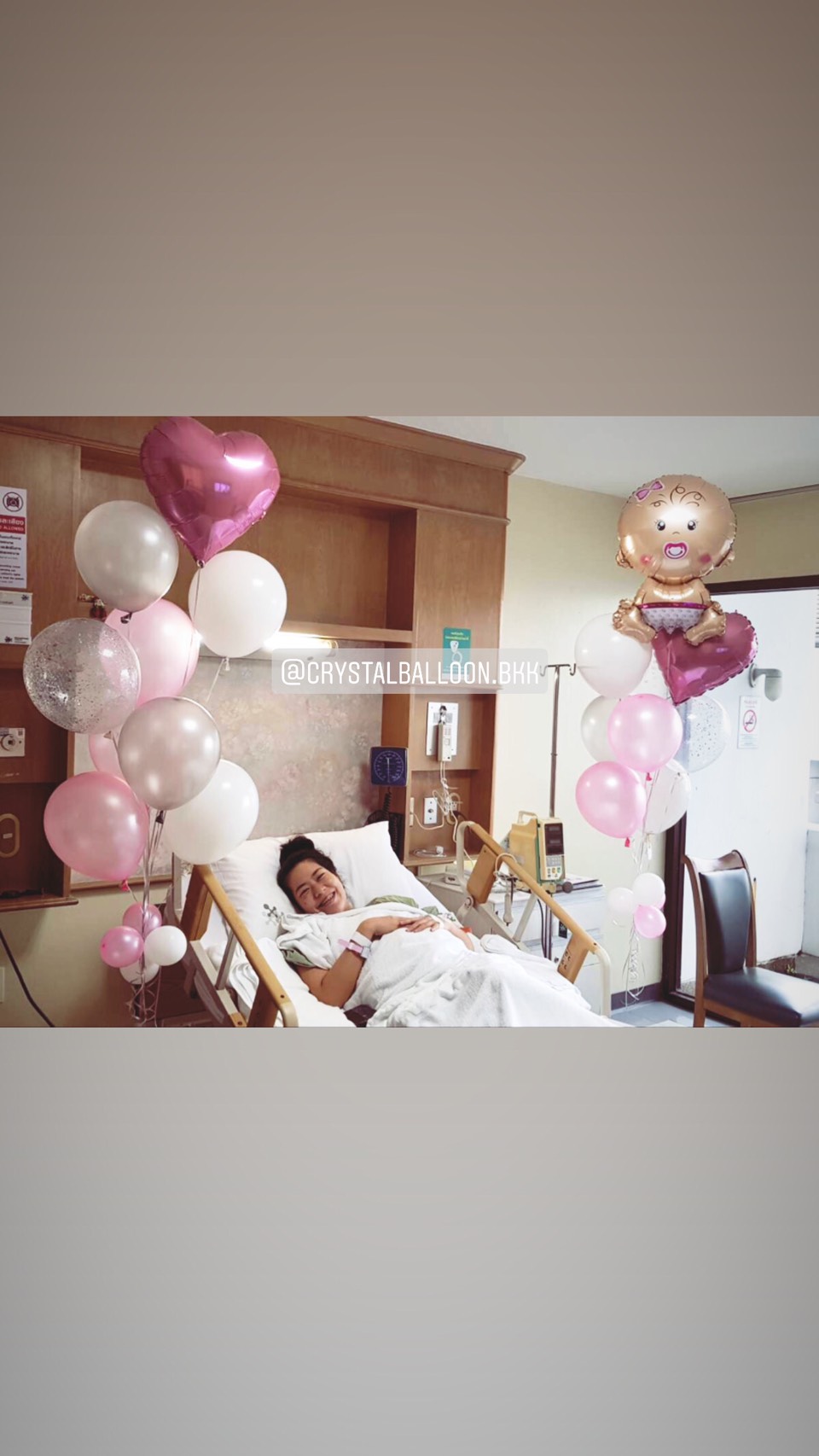 ลูกโป่ง Welcome Baby Girl โทนสี ชมพู พร้อม ช่อลูกโป่ง 2 ช่อ,ฟอยล์เด็กทารก 1 ชิ้น,ฟอยล์หัวใจ 2 ชิ้น พร้อมตกเเต่ง สามารถเปลี่ยนสีลูกโป่ง/เปลี่ยนฟอยล์การ์ตูนได้