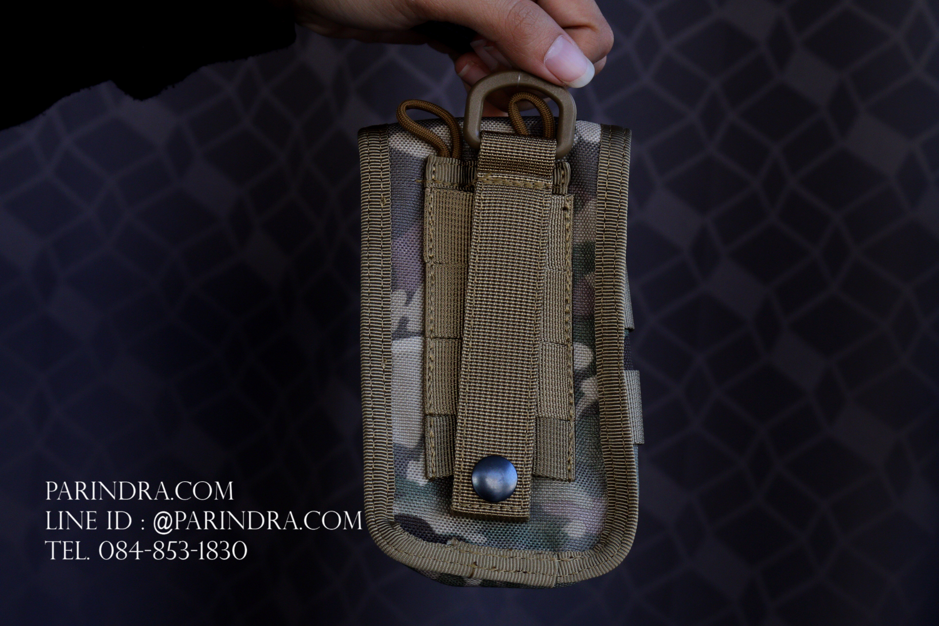 กระเป๋าคาดเอว ผ้าไนลอน B09 สีทหาร