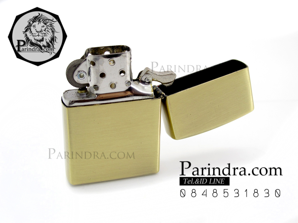 ไฟแช็คน้ำมัน ลายปลากระโทงร่ม ติดเบ็ด สีทองเหลือง ไฟแช็คนักตกปลา