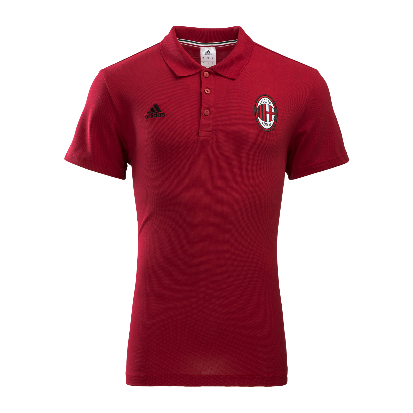 เสื้อโปโลอดิดาสเอซีมิลาน adidas Milan 3 Stripe Polo สีแดงของแท้